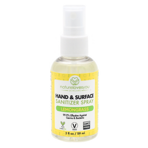 Lemongrass Hand & Surface Sanitizer  (2oz)